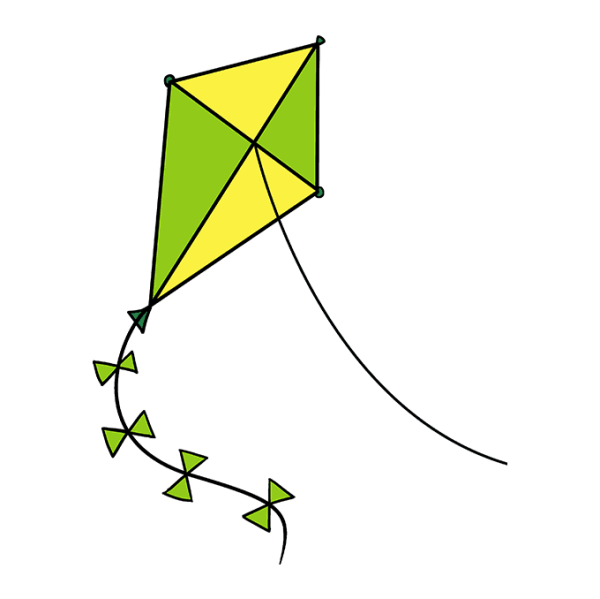 Воздушный змей иллюстрация