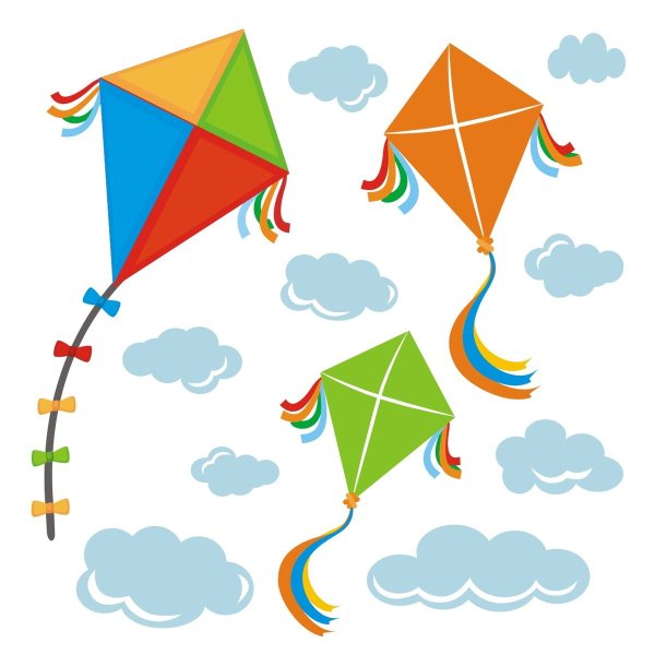 Рисунок воздушного змея для детей