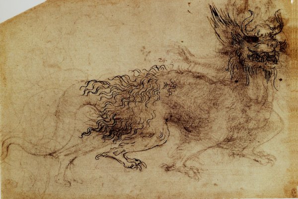 Леонардо да Винчи Графика дракон
