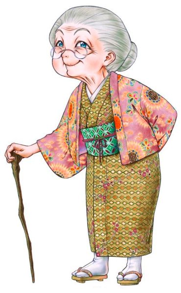 Нарисовать старушку