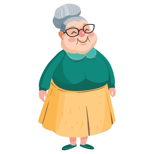 Бабушка рисунок