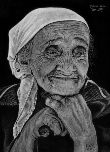 Бабушка рисунок