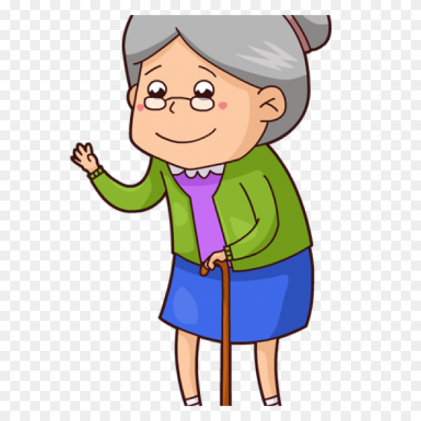 Бабуля мультяшная