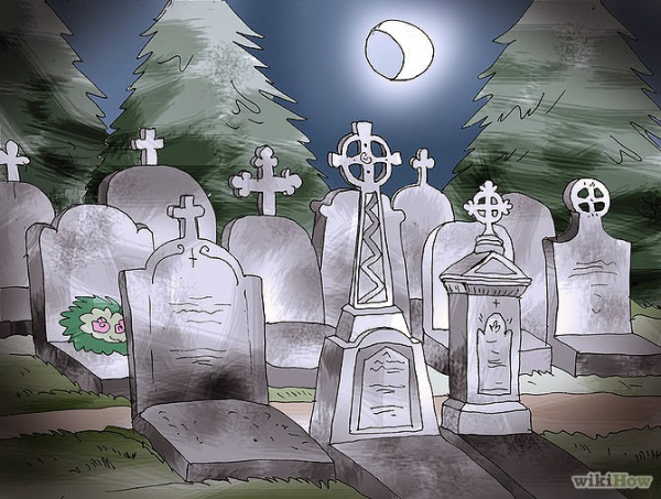 Кладбище нарисованное