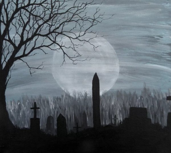 Кладбище нарисованное