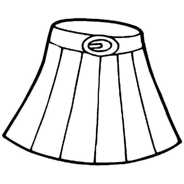 Юбка раскраска