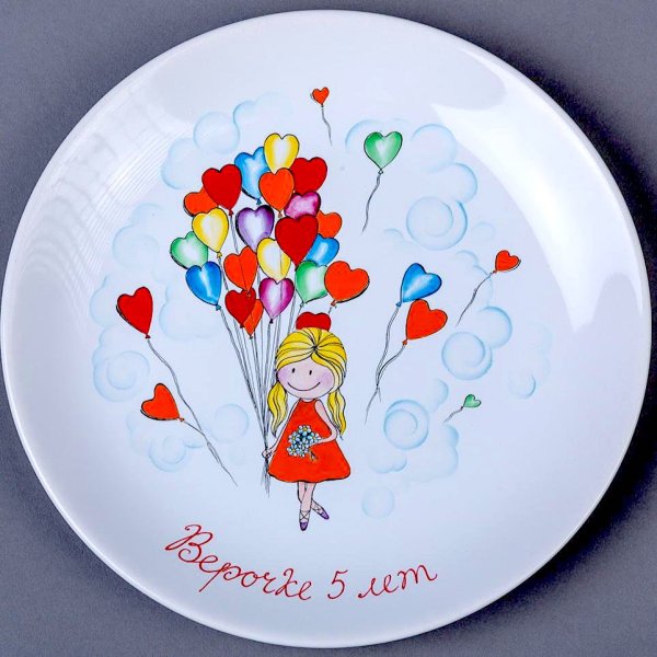 Рисование на тарелках