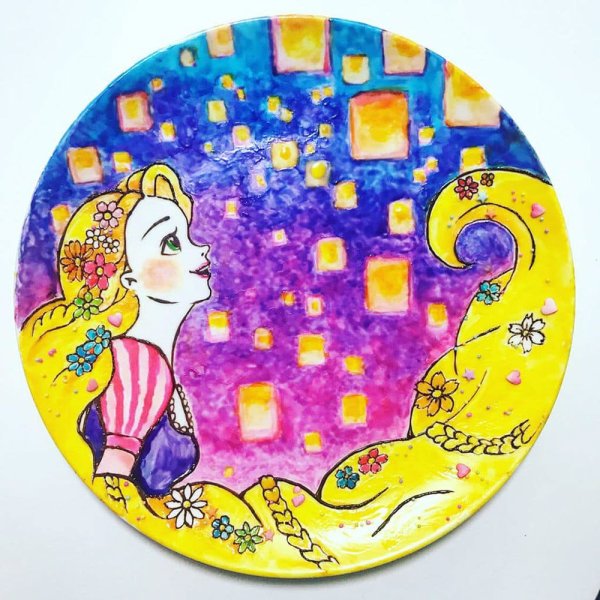 Рисование на тарелках