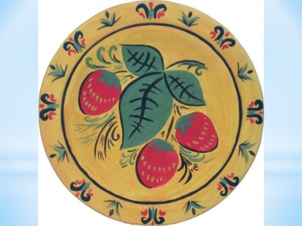 Тарелка Хохлома для детей