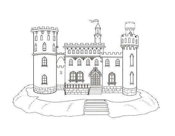 Замок рисунок