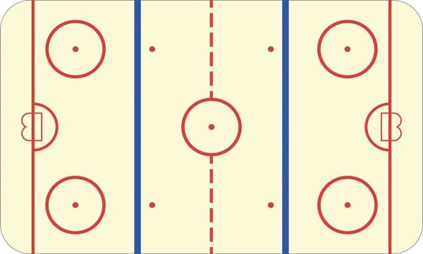 Разметка хоккейного поля