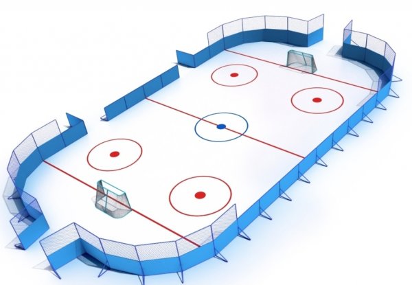 Хоккейный корт 40 20 спортплощадка