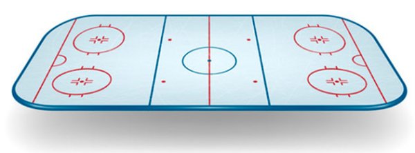 Уличная хоккейная площадка вид сверху