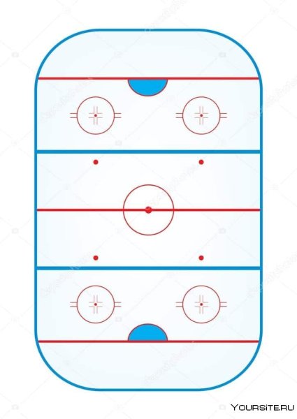 Макет хоккейной площадки