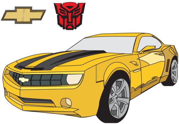 Бамблби машина вектор