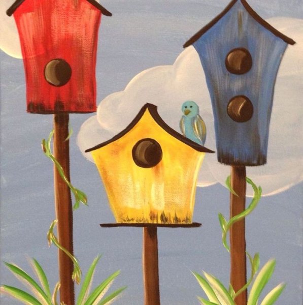 Рисование скворечник