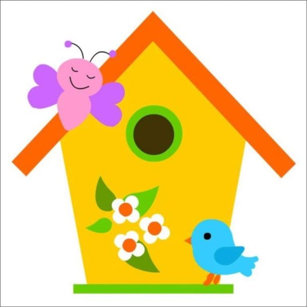 Скворечник раскраска для детей