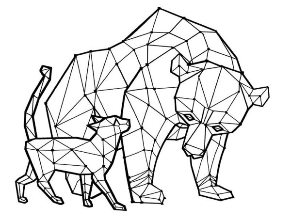 Стилизованные фигуры животных