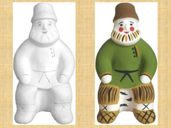 Каргопольская глиняная игрушка Полкан раскраска