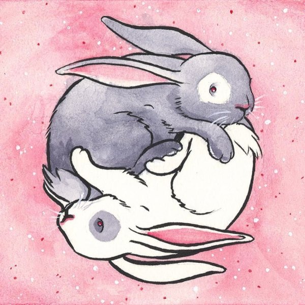 Рисунок кролика для срисовки