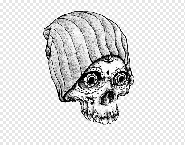 Голова скелета набросок