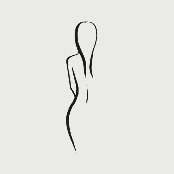 Очертания фигуры девушки