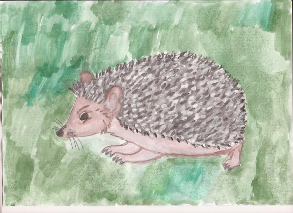 Ежик Выжигание