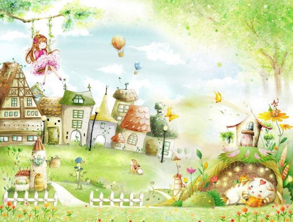 Сказочные фотообои для детской