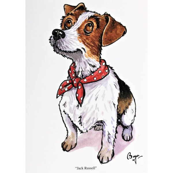 Джек-Рассел-терьер рисунок карандашом