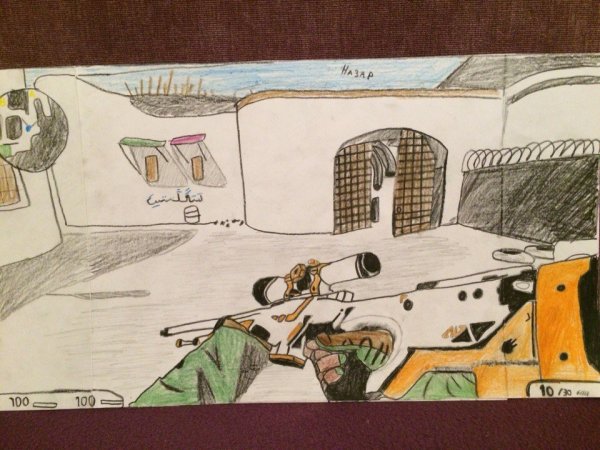 Рисунки КС го карандашом