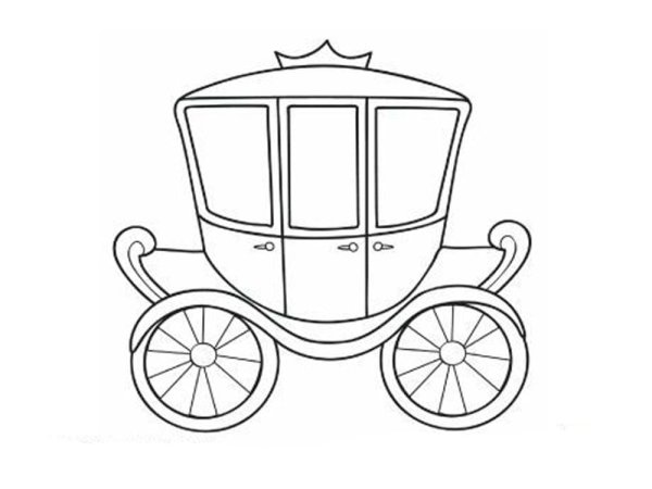 Карета трафарет