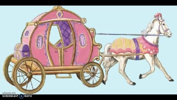 Сказочная карета с лошадьми