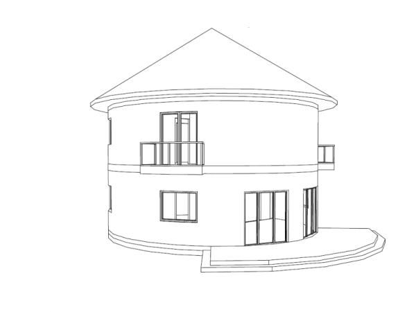 Нарисовать макет здания