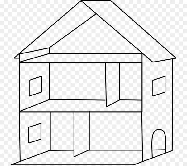 Раскраска домик для кукол