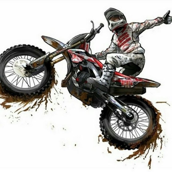Enduro мотоцикл вектор