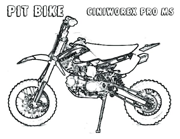 Питбайк раскраска ТТР 125