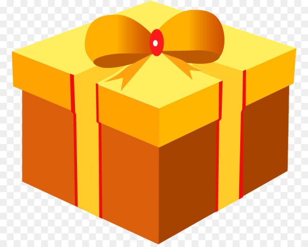 Коробка с подарком мультяшная