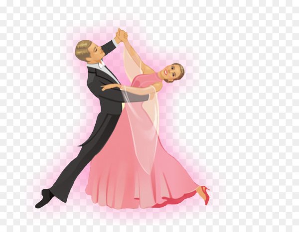 Силуэты танцующих людей