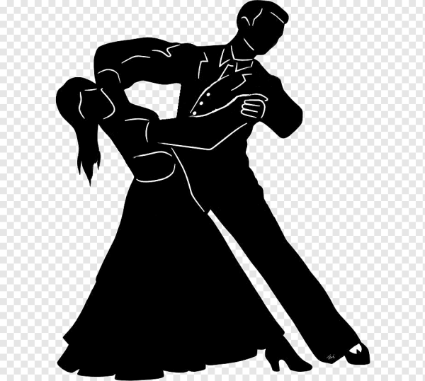 Бальные танцы силуэт