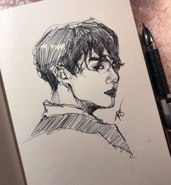 БТС для срисовки Чонгук