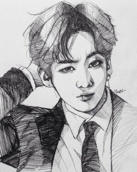 Рисунки БТС Чонгук