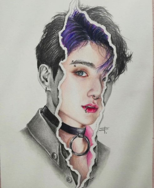 Портрет БТС легко