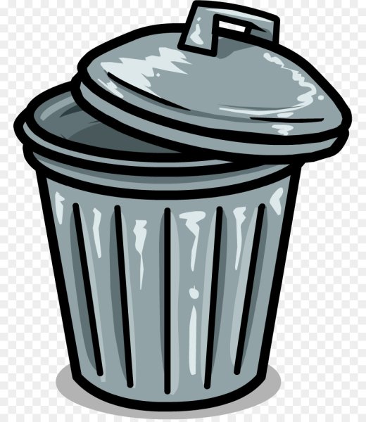 Мусорный бак мультяшный