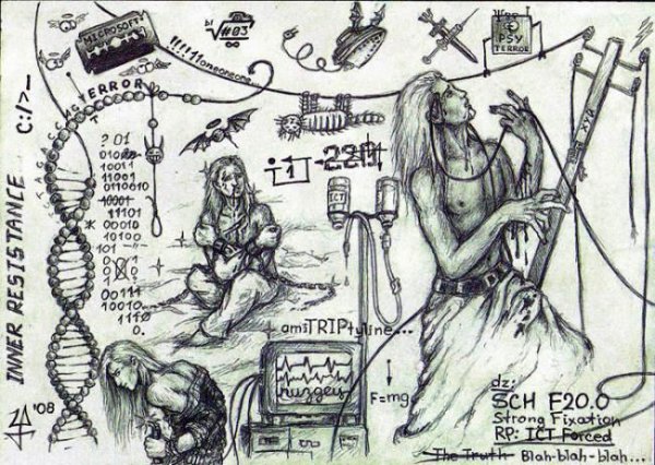 Рисунки болеющих шизофренией