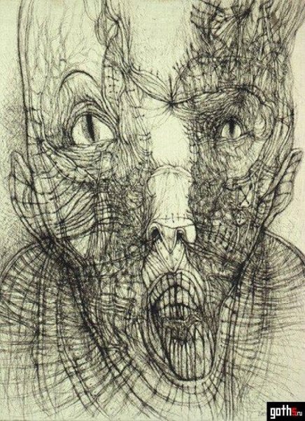 Рисунки душевнобольных