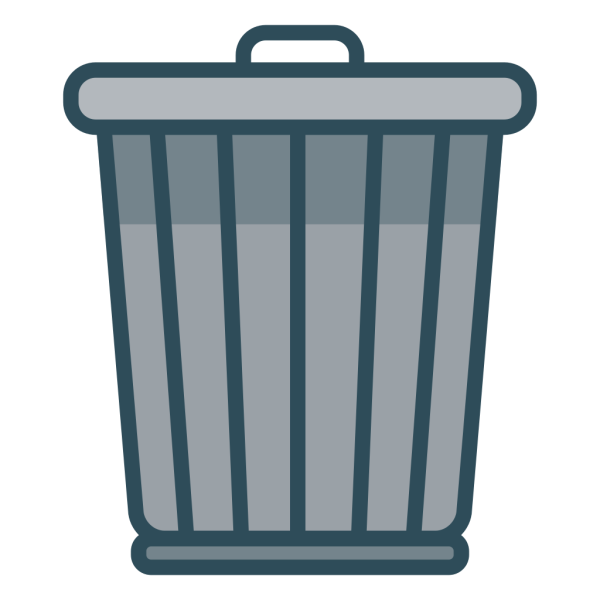 Корзина для мусора без фона