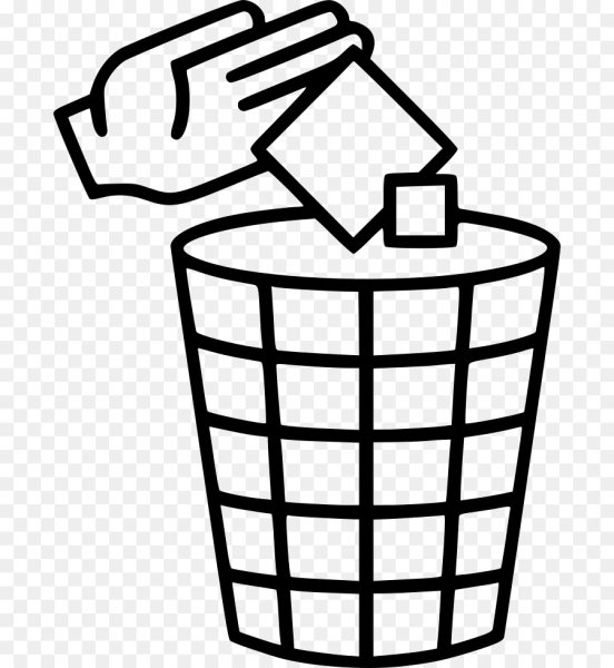 Корзина для мусора раскраска