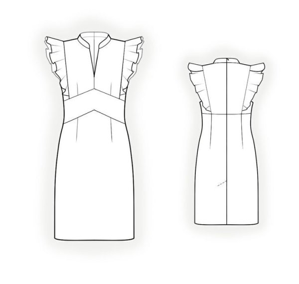 Моделирование платья без рукавов