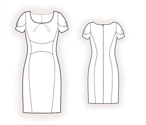 Моделирование трикотажного платья