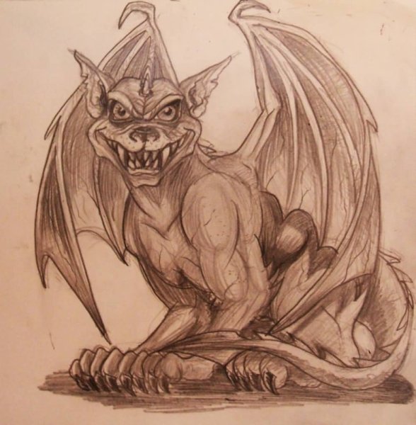 Горгулья тату